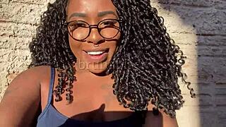 Black teen masturbates creamy pussy joi at home gozando gostoso