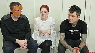 bdsm bound slut chokes on rough sloppy deepthroat