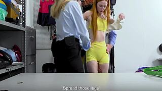 Ginger Teen Escapes Cops in Threesome?