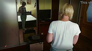 Perky blonde mature mummy gets protein breakfast ass play