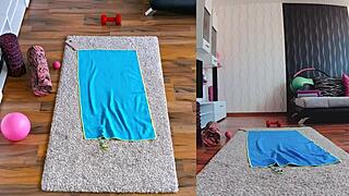 Curvy Milfs Spread Fat Asses Double Naked Yoga Workout Worship