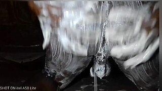 Watch this nasty african dude stroke his monster cock solo on cam