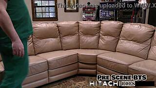 Kendra Heart masturbates solo with vibrator backstage moans