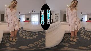 Vr teases tight wet pussy pounding subtly