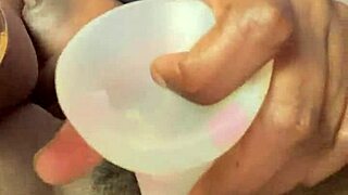 Ebony Babe's Creamy Pussy Solo Tease