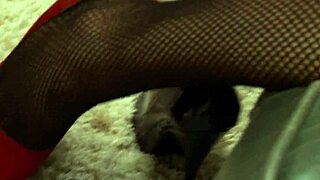 guy pounds shaved pussy balls-deep making huge hooters shake in outdoor lingerie fuck