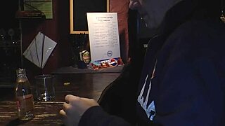 Bar babe sucks and rides cock doggystyle pov