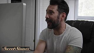 Petite Blonde Milf, Your Pretty Shaved Pussy Bounces on Rock-Hard Monster Cock!