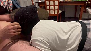 Drunk bitch FACEFUCKED till puking then drinks it all!