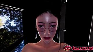 office slut numata's big tits bounce cowgirl creampie?