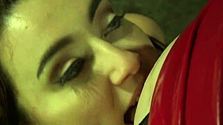 i'm bound and gagged while busty lezdom pounds my ass hard