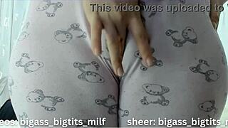 her plump camel toe lips peek out teasingly before she spreads wide for the camera