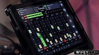 Blonde Hotwife Candice Grips Hubby's Hand on Monster BBC