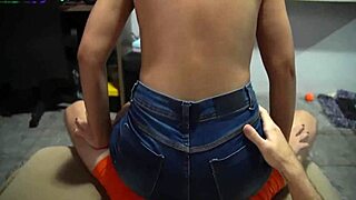 i teased him till he came in underwear haha quick