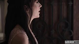 Heart-Pounding Outdoor Anal Fuck on Petite Girlfriend's Tiny Tits by Stepdad