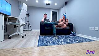 Livie Blainn Nerd Slut in Lingerie Plays Homemade Roleplay