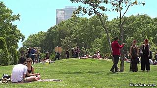 Alt Mistress Ignites Spanish Babe's Public Shame