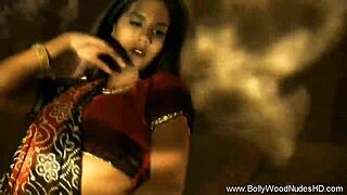 Exotic Bollywood Lover Teases with Erotic Striptease Undressing Dance!