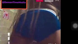 Ebony twerks big ass demon time