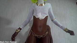 Skinny Hot African Chick’s Standing Fuck Holiday Pound