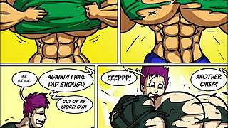 Zoie battles muscular Emily in intense female bodybuilder growth showdown