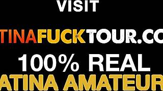 Big Cock Drills Petite Latina Teen's Pussy and Face Roughly