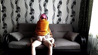 guy pounds cute russian cosplay teen Niki Shu hard