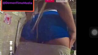 Ebony twerks big ass demon time