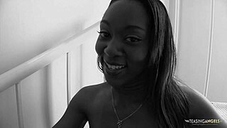 High Heels Ebony Big Tits Babe Takes Intense Interracial Pounding