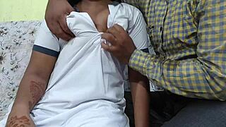 teacher fixes hairy student's pussy with tempting hindi sex roleplay?