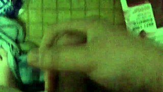 jerk off cum before shower tease