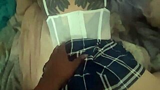 i'm late for class but right on time for big black cock pounding my latina ass bent over desk