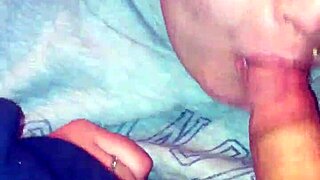 The teen slut kneels, sucks hard, then gulps every drop down.