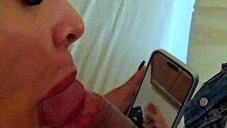 Kalena Mitrak Punheta Fan Jerking While She Takes Cock