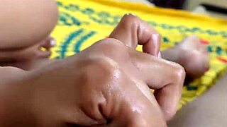 This hot girl’s handjob feels like the absolute best of my life!