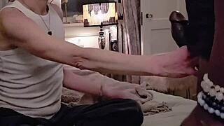 Skinny Mature Slut Rides Black Monster Cock in Office After Therapy