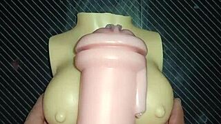 kissy dolly's atm anal blowjob desk fuck cum tits splash