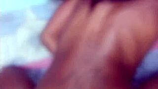 White boss fucks sexy black petite 18+ maid hard doggystyle with puffy nipples