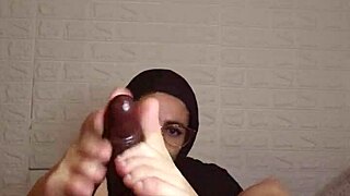 Mia Niqab's Barefoot Feet Worship Compilation with Rough Riding