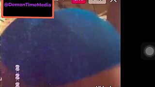 Ebony twerks big ass demon time
