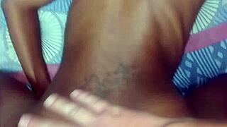 White boss fucks sexy black petite 18+ maid hard doggystyle with puffy nipples