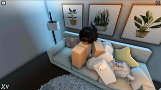 staying over at my hot roblox friend's place tempts me