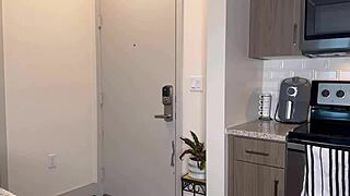 Petite Breezy Bri Takes Big Black Cock From Trainer