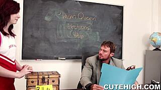 Cheerleader prom queen garage fuck punishment