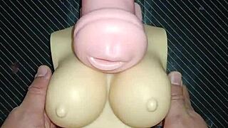 kissy dolly's atm anal blowjob desk fuck cum tits splash