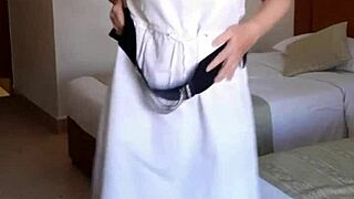 hot gilf milf craves bbc while stuffing huge dildo deep in pussy. plays with monster toy stockings on