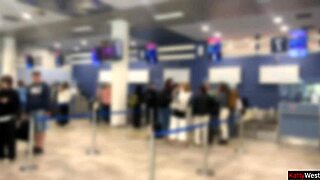 Public Airplane Cock Flash Cums in 2 Minutes!