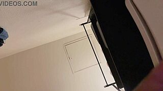 ebony babe bent over quickie doggystyle before wet shower cum