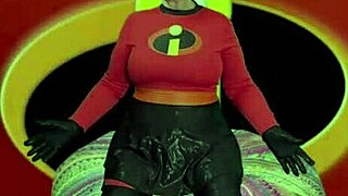 granny carmen sucks cock as elastigirl cosplay superhero 😍🍆💦