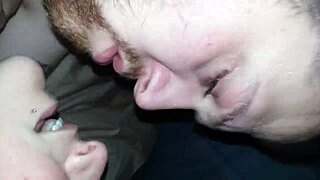 Wife Sucks Dildo While Hubby Double Penetrates Her Pussy